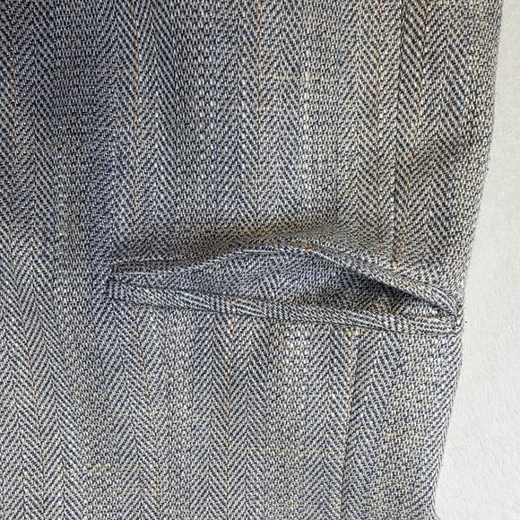 Vintage Pendleton Jacket Womens 6‎ Silver Herringbone Tweed Blazer Silk Blend - Picture 7 of 14